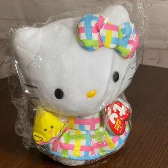 HELLO KITTY By San Rio Beanie babies sil-34211 euc - Picture 5 of 7